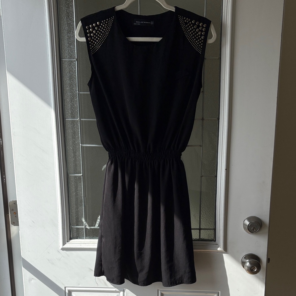 Redline Black Studded Mini Dress Redline Black Studded Mini Dress